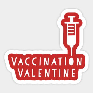 Valentine Vaccination, Vaccine Valentine, Doctors Valentine, Nurses Valentine Sticker